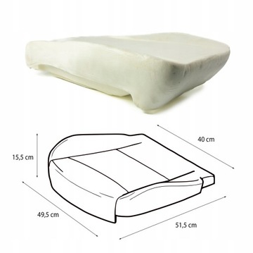 фото thumb №7, Пена губка сиденье сиденья vw volkswagen t3 1979-1990 transporter