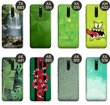 ETUI DO XIAOMI REDMI 8 WZORY ZIELONE GRASSY GREEN OBUDOWA POKROWIEC CASE