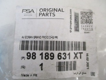 фото thumb №10, Peugeot 5008 i заглушка бампера передней левая новая оригинал. 98189631xt