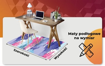 Mata pod fotel ozdobna Abstrakcja akwarela wzory