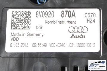 фото thumb №7, Audi a3 манометр спідометр  прилади бензин 8v0 920 870 a 8v0920870a спідометр zest