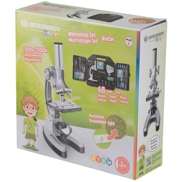 Оптический микроскоп с микропроектором 300X - 1200X Bresser Junior