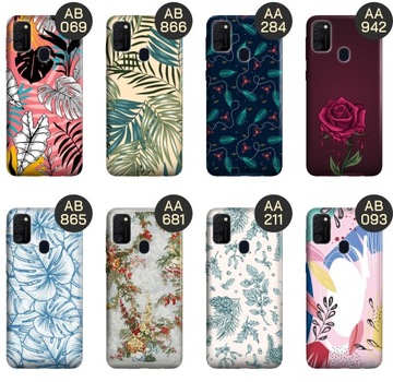 ETUI DO SAMSUNG GALAXY M21 WZORY FLORAL BOTANIKA BUKIETY OBUDOWA POKROWIEC