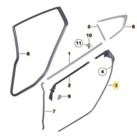 фото thumb №10, Прокладка скло двері лівий задня bmw 5 gt f07