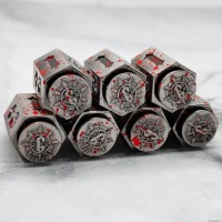 ВОЕННЫЙ СУВЕНИР МЕТАЛЛИЧЕСКИЙ КУБИК K6 1,6 СМ RPG ШЕСТИГРАННИК КОСТЬ