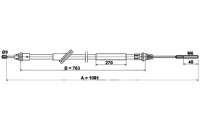 фото thumb №1, Ate трос гальма ручного ford maverick 3.0 03.04