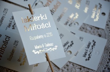 Позолоченные бенгальские огни любви для бенгальских огней, 48 шт.