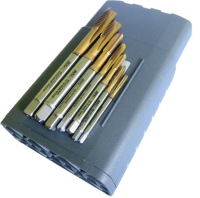 FANAR Набор машинных метчиков M3-M12 TIN INOX