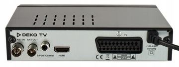 Тюнер-декодер DVBT2 DekoTV PRO Наземное телевидение DVB-T2 HEVC H.265 DEKO