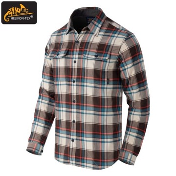 Мужская фланелевая рубашка в клетку HELIKON Casual Tactical Everyday L