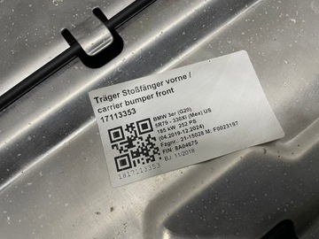 фото thumb №14, Pas переднє радіатор замки установка bmw 3 g20 g21 330ix 252 ps usa