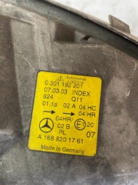 фото thumb №8, Mercedes w168 a-klasa фара левая левые перед 0301192201