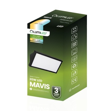 Наружный настенный светильник Садовый настенный светильник CCT 20W LED IP44