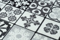 РЕЗИНОВАЯ ПОЛОЖКА 57 см LISBON TILES серая ^*Q3276