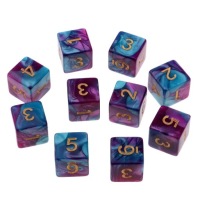 НАБОР ИЗ 5 ШЕСТИГРАННЫХ КУБИКОВ K6 RPG GALAXY MEMORIES 1,6 СМ