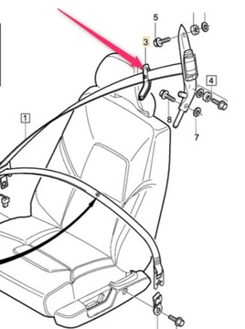 фото thumb №8, Втулка ремня водителя серый volvo s60 xc70 xc90 оригинальный номер 39966529