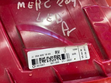 фото thumb №11, Mercedes c клас w204 рестайлінг 11-15 sedan лампа ліва зад задня