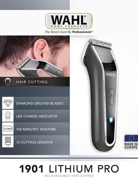 Машинка для стрижки волос Wahl by Moser 1901 Lithium Pro