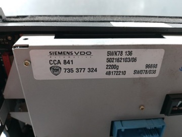 фото thumb №7, Радио cd навигация lancia thesis 735377324 5wk78136 siemens vdo