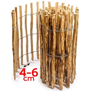 Деревянный забор, ореховый штакетник, 5м х 50см.