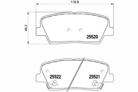 фото thumb №9, Тормозные колодки ham. kia santa fe sorento 09-