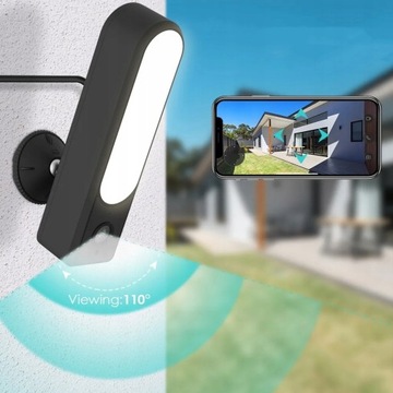 KAMERA Z LAMPĄ LED BEZPRZEWODOWA ZEWNĘTRZNA WIFI