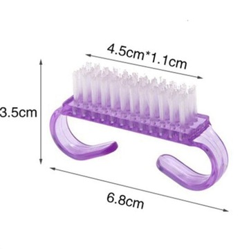 100 SZT SZCZOTECZKA SZCZOTKA DO MANICURE USUWANIA PYŁU PAZNOKCI JEDNORAZOWE