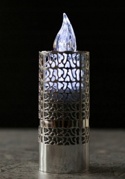 Светодиодная вставка для свечей OPEN SILVER, FREE BATTERIES