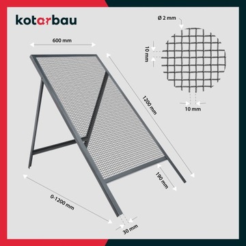 SITO BUDOWLANE MURARSKIE 10x10 PIASKU ZIEMI 120cm