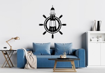 Dekoracja przyklejana do ściany A103 LATARNIA MORSKA 80x65 cm