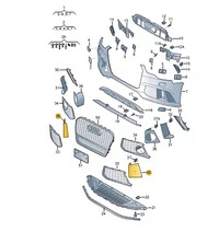 фото thumb №12, Audi rs6 avant c7 передняя часть бампер правый решётка 4g0807246a oem