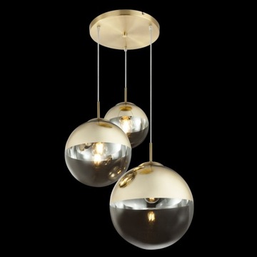 Lampa wisząca GLOBO VARUS 15855-3 złote kule