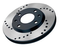 фото thumb №1, Перфоровані гальмівні диски black diamond - renault grand scenic 2 перед 300mm