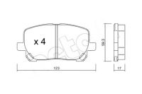 фото thumb №1, Metelli гальмівні колодки гальмівні toyota avensis verso 01-