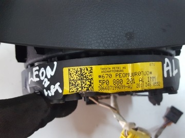 фото thumb №5, Seat altea рестайлинг 09-14r leon ii подушка подушка безопасности водителя 5p0880201al