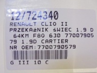 Renault clio ii реле свеча 7700790579 1,9d 64km f8q 630 Киев, фото thumb