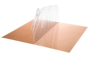 Blacha miedziana miedź arkusz 2mm - 10x10cm | 100x100x2mm FOLIA OCHRONNA