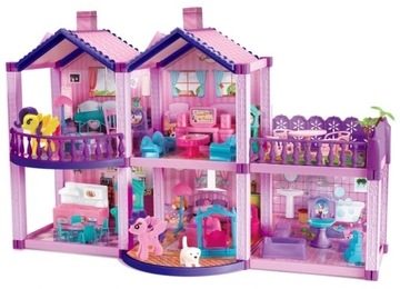 PONY FANTASY VILLA Pony Dollhouse ОБОРУДОВАНИЕ ДЛЯ ДОМА АКСЕССУАРЫ 120 ЭЛЕМЕНТОВ.