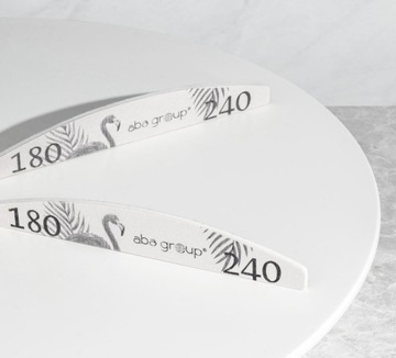 Пилочка для ногтей 180/240 Boat Crescent Standard Foil Aba Group 100 шт.