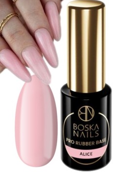 BOSKA NAILS PRO RUBBER BASE KAUCZUKOWA BAZA HYBRYDOWA - ALICE - 6ML
