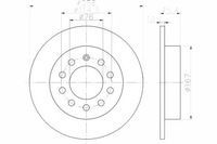 фото thumb №1, Гальмівні диски гальмівні 2szt hyundai задня coupe 01- textar