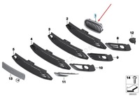 фото thumb №7, Bmw 2 f45 передняя радиатора правая решетка роскошная 51137379610 7379610 oem