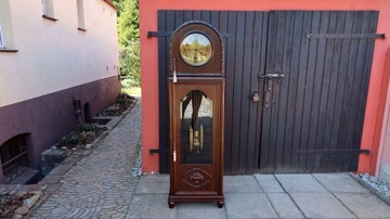 КРАСИВЫЕ СТОЯЩИЕ ЧАСЫ LFS БАБА ГОНГ 8 СТРУН 1920-Х ГГ. После ремонта