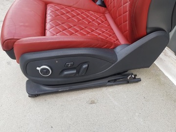 фото thumb №12, Audi a5 s5 17-сидіння диван обшивки тунель sportback шкіра червона usa