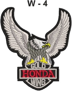 Eagle, Honda GoldWing, нашивка на мотоцикл