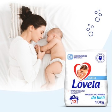 Lovela Baby гипоаллергенный стиральный порошок для малышей белый, 3х1,3кг.