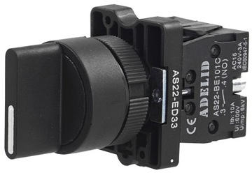 КНОПОЧНЫЙ ПЕРЕКЛЮЧАТЕЛЬ ПЕРА 1-0-2 XB2 ED33 КОРОТКИЙ