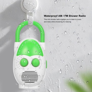 2 шт. Мини подвесное радио для душа AM FM 3 В 0,5
