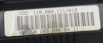 фото thumb №6, Спидометр mercedes w203 3.2 c32 amg a2035409411 eu