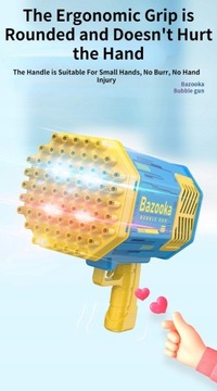 Пистолет для мыльных пузырей Bubble Gun Rocket с 69 отверстиями